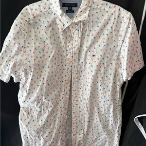 Tommy Hilfiger Multicolor Palm Print Men's Shirt